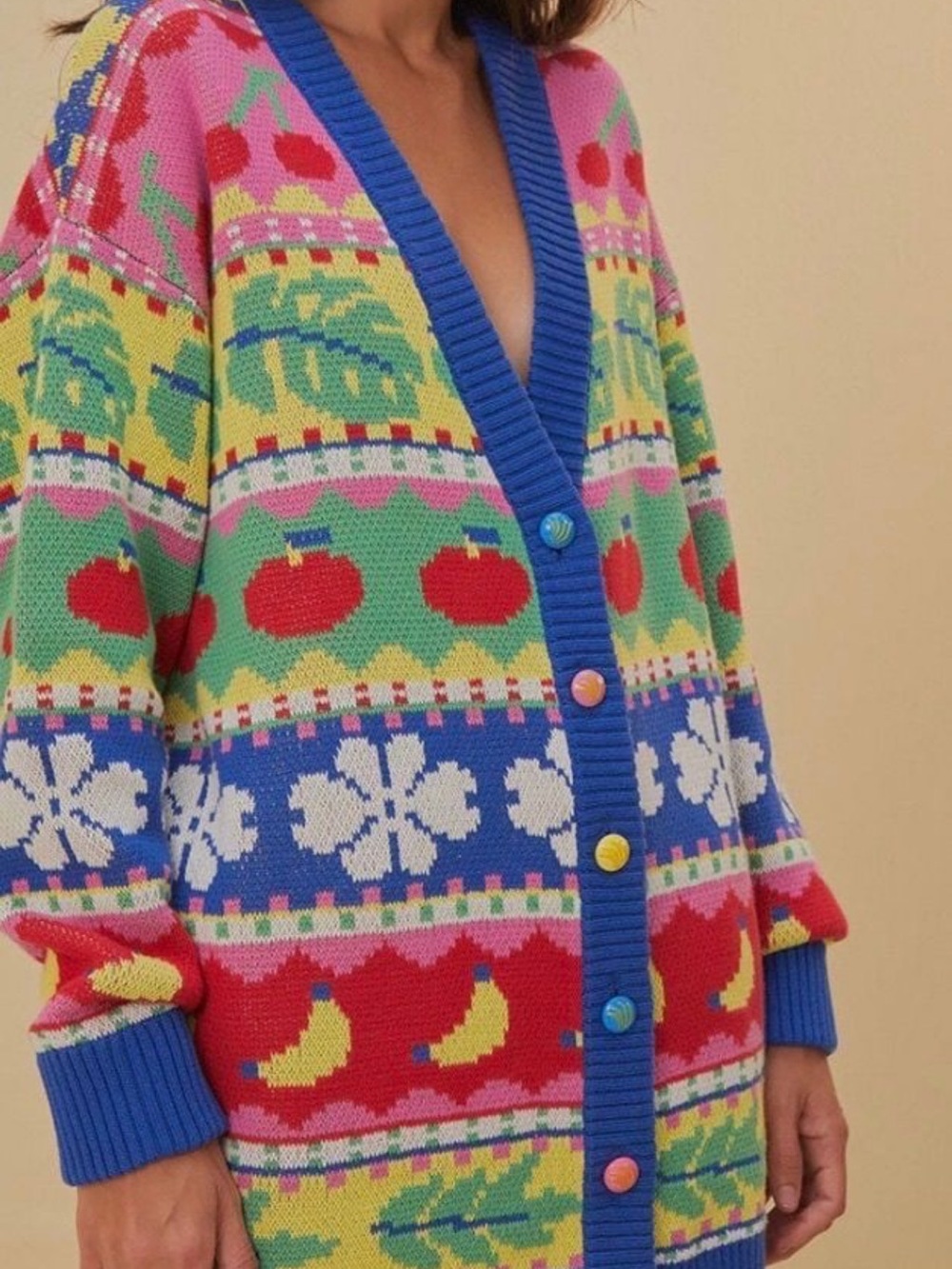 FARM Rio Sweet Orchard knit cardigan